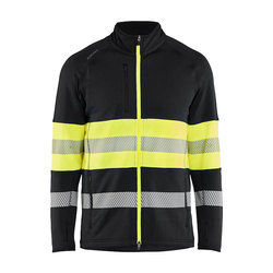 BLÅKLÄDER Highvis fleecetakki musta/huomiokeltainen